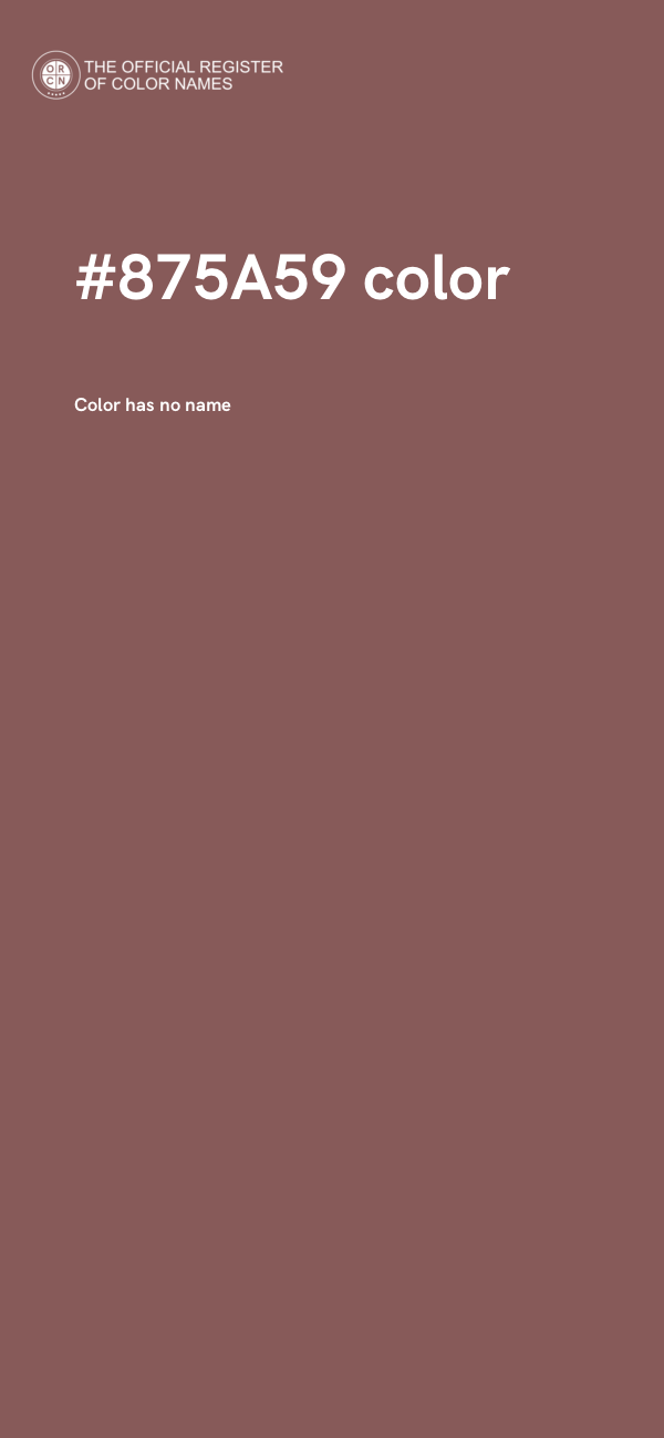 #875A59 color image
