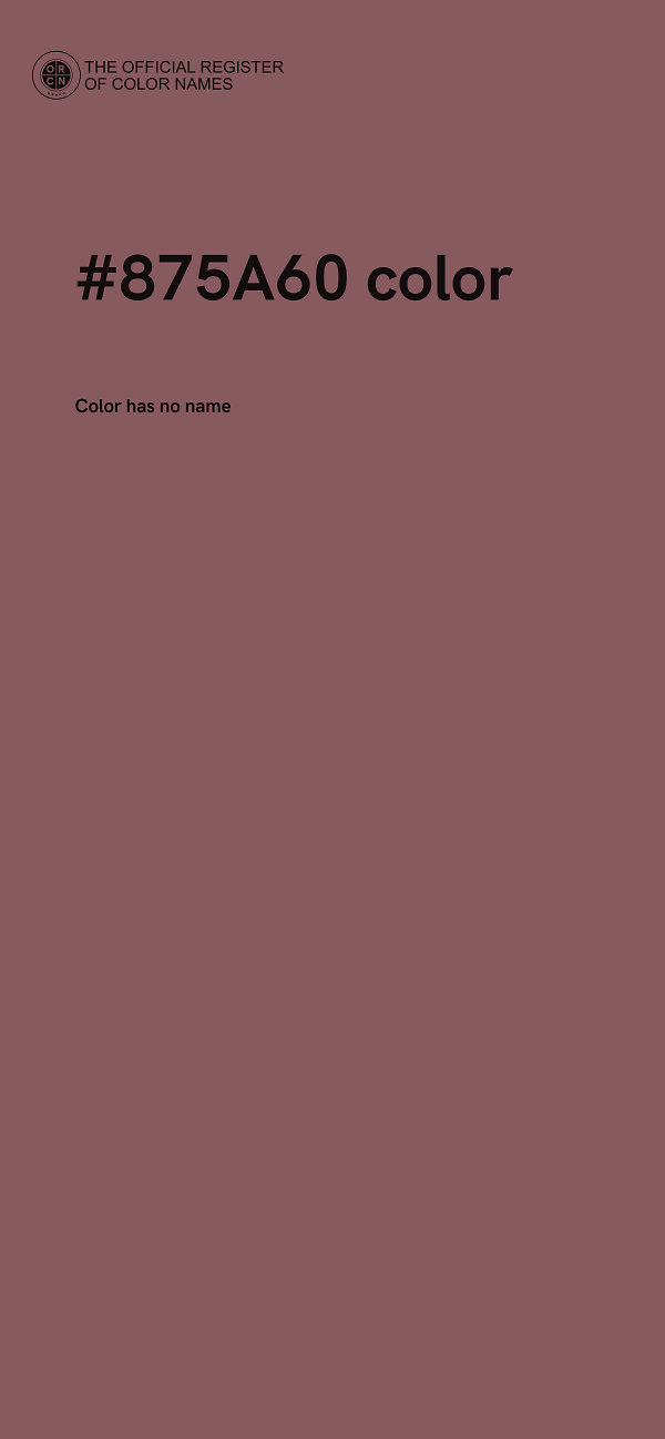 #875A60 color image