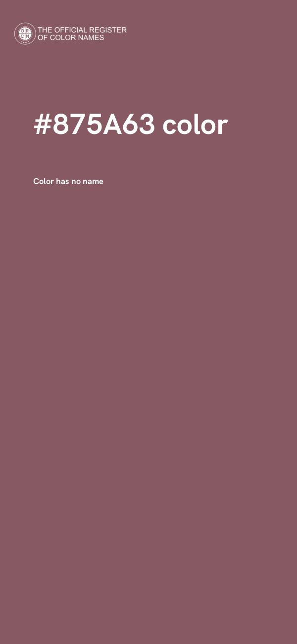 #875A63 color image
