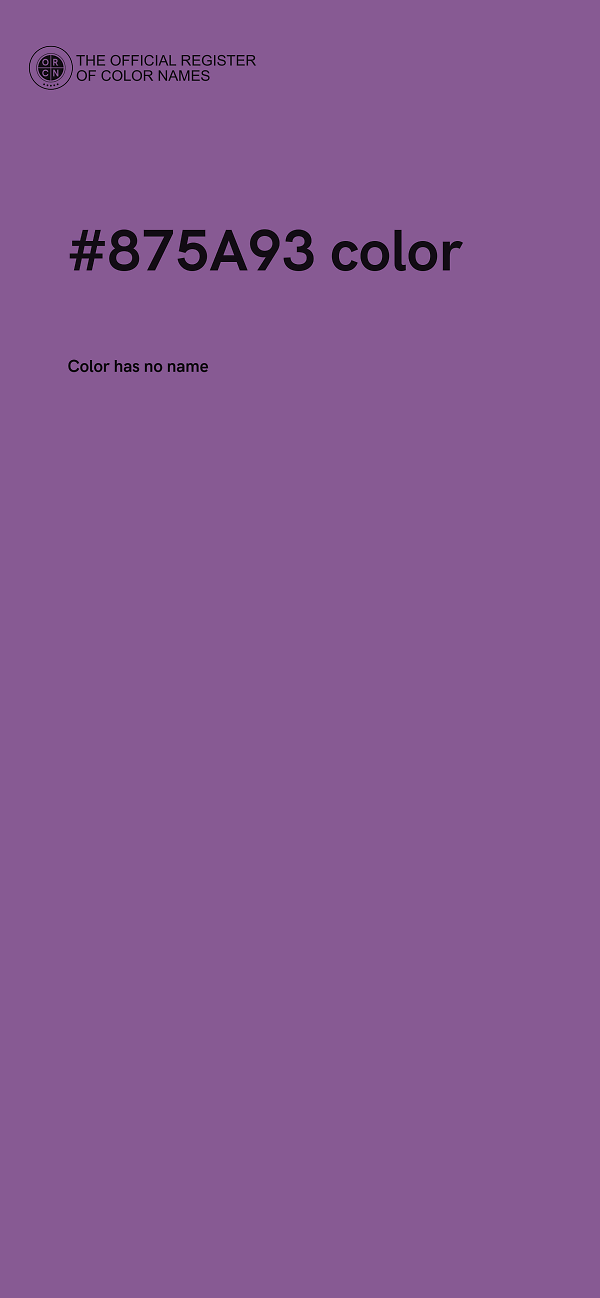 #875A93 color image