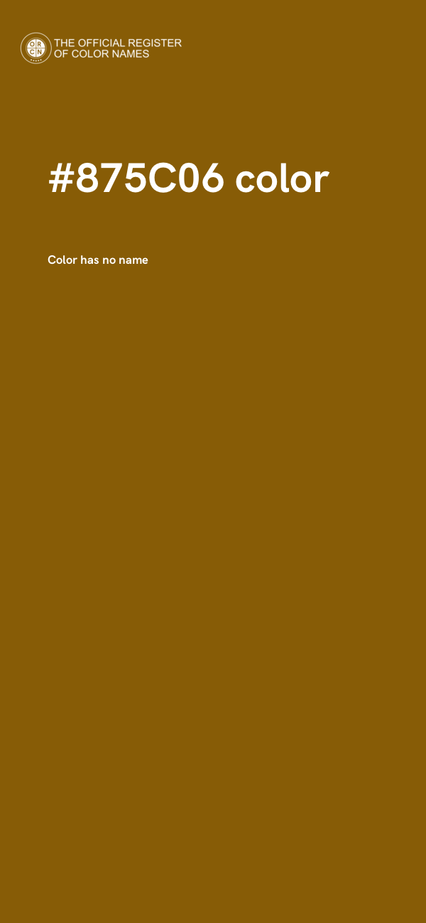 #875C06 color image