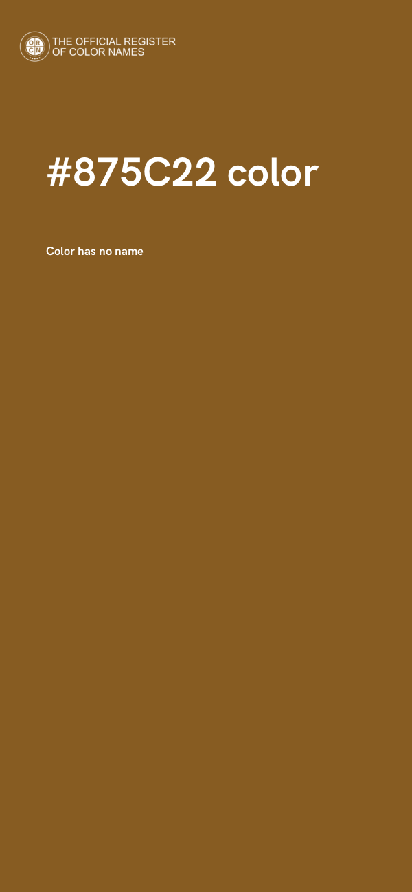 #875C22 color image
