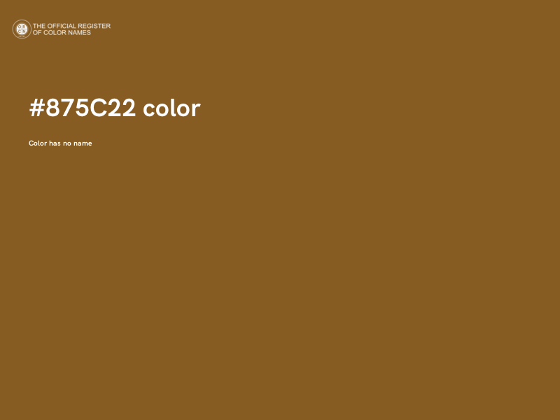 #875C22 color image
