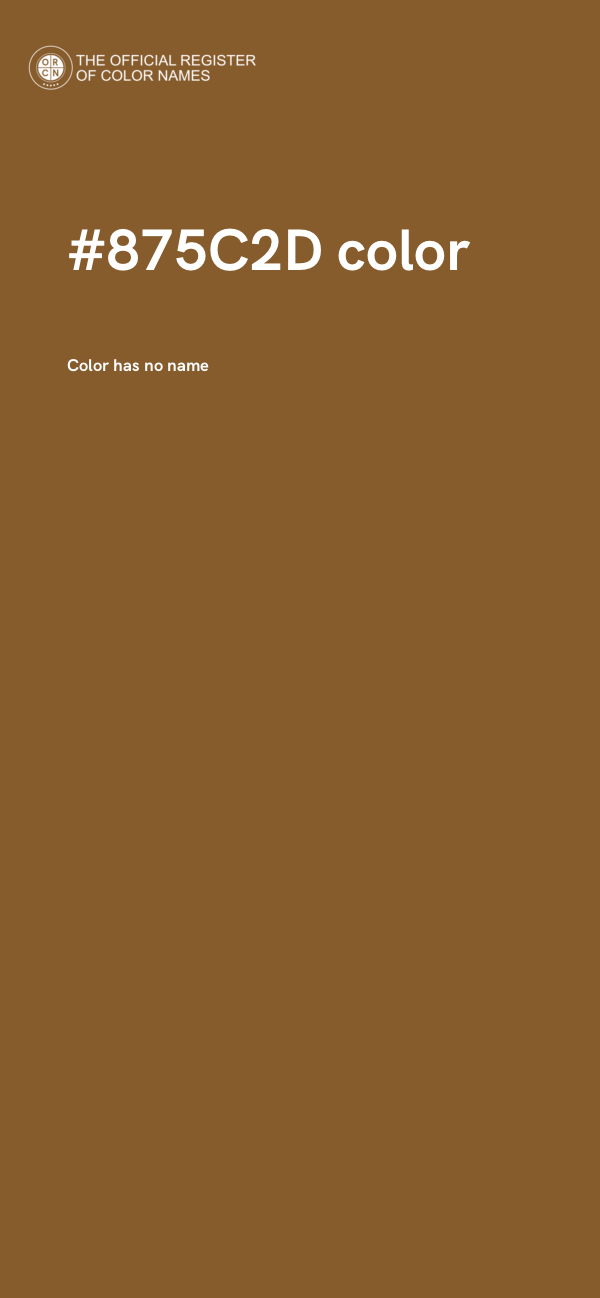 #875C2D color image