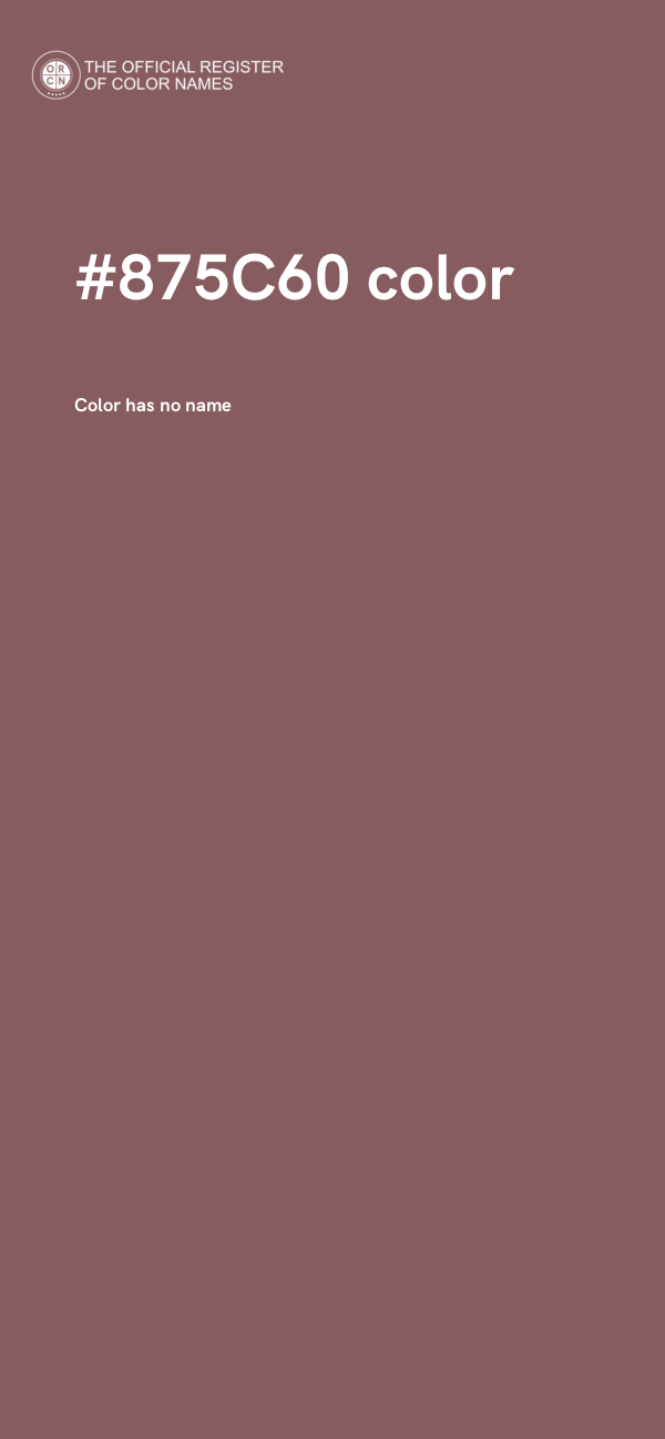 #875C60 color image