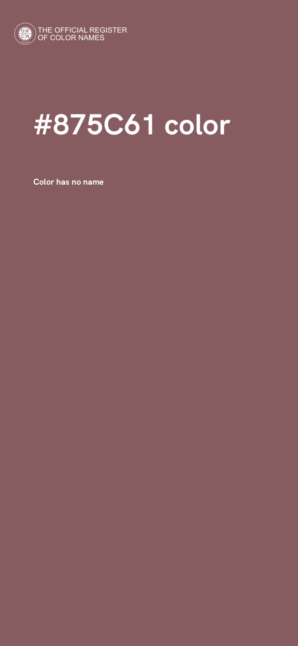 #875C61 color image