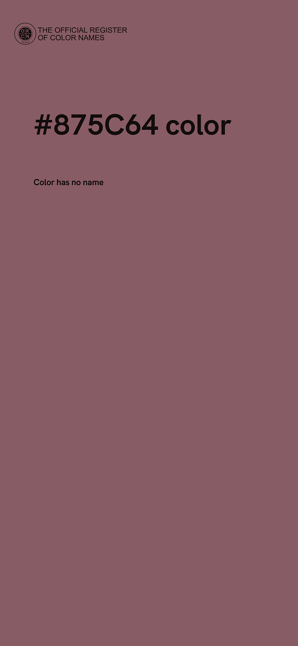 #875C64 color image