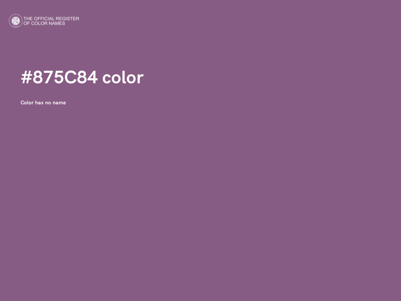 #875C84 color image