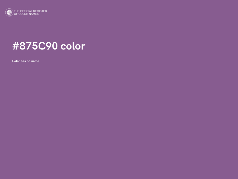 #875C90 color image