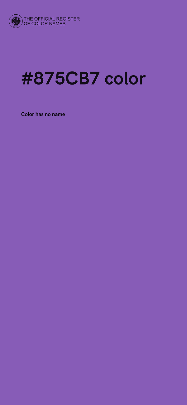 #875CB7 color image
