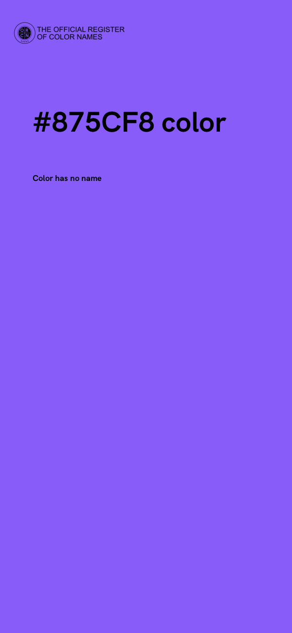 #875CF8 color image