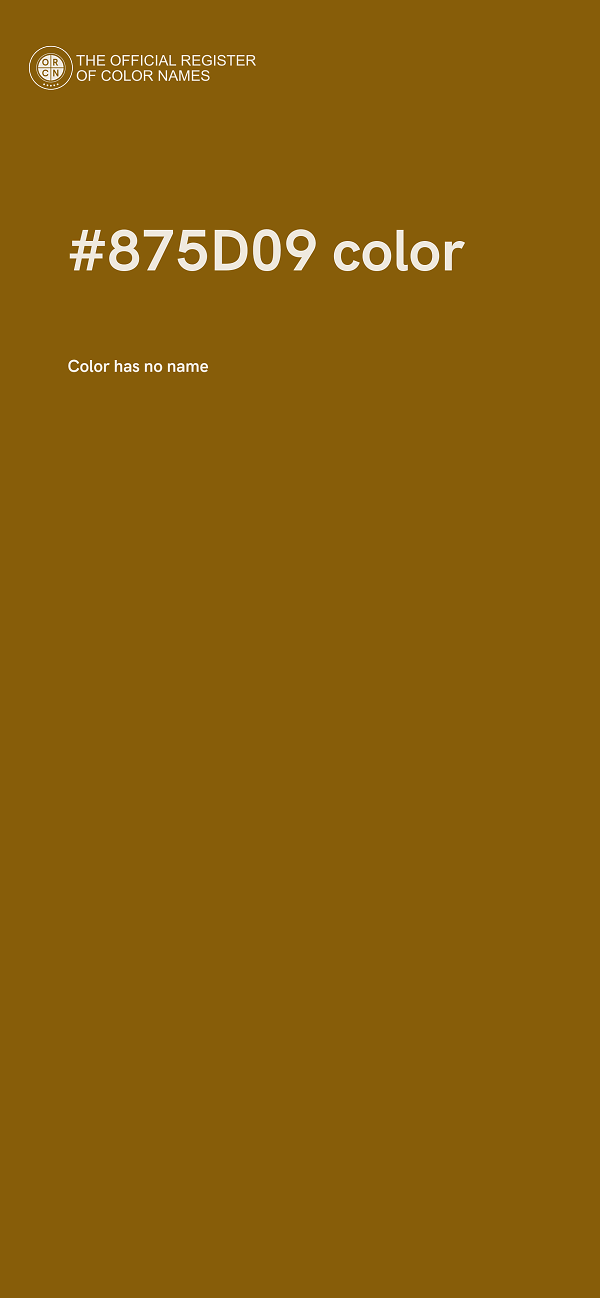 #875D09 color image