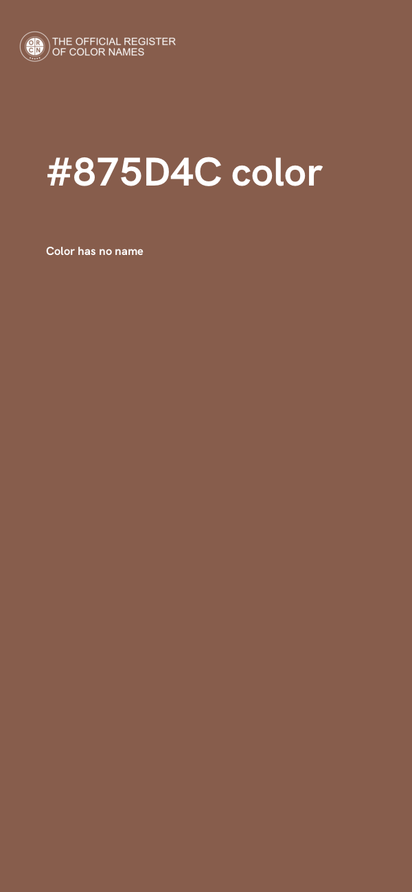 #875D4C color image