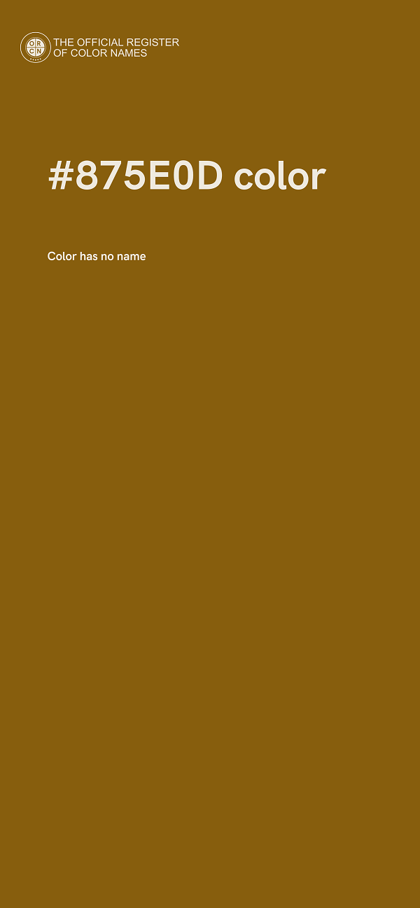 #875E0D color image