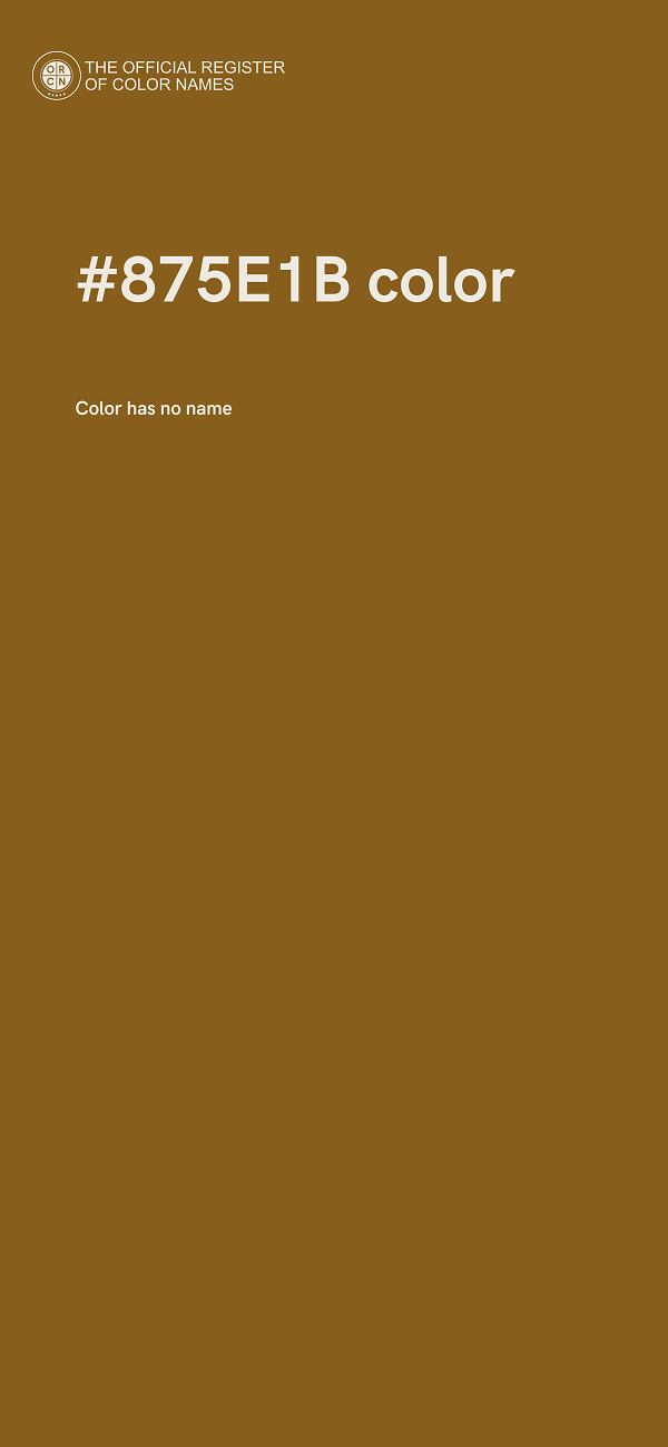#875E1B color image