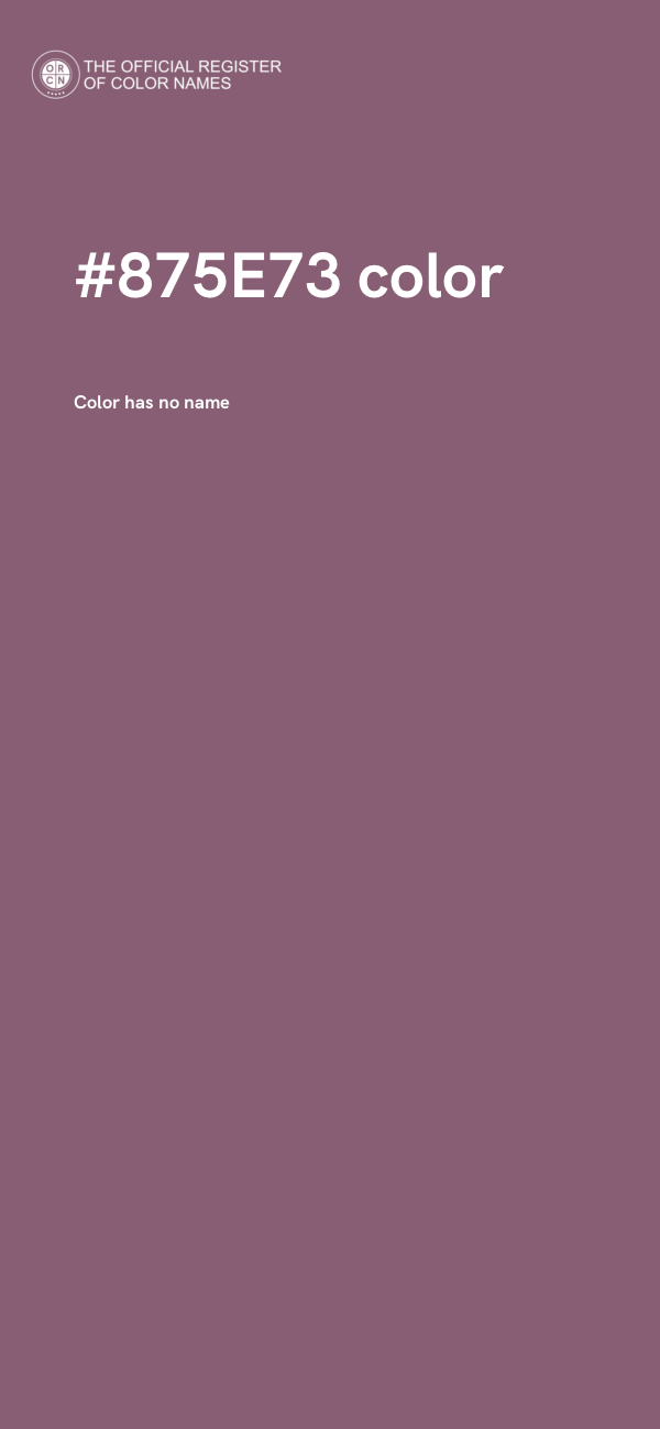 #875E73 color image