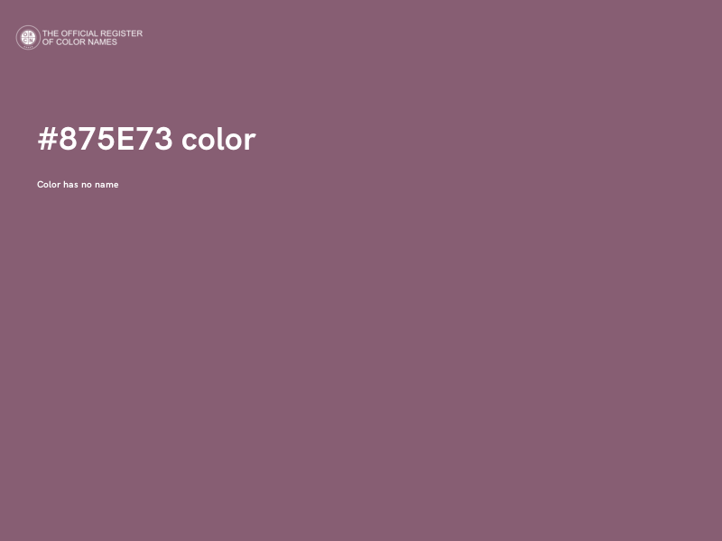#875E73 color image
