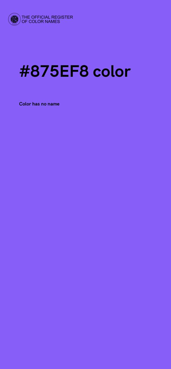 #875EF8 color image