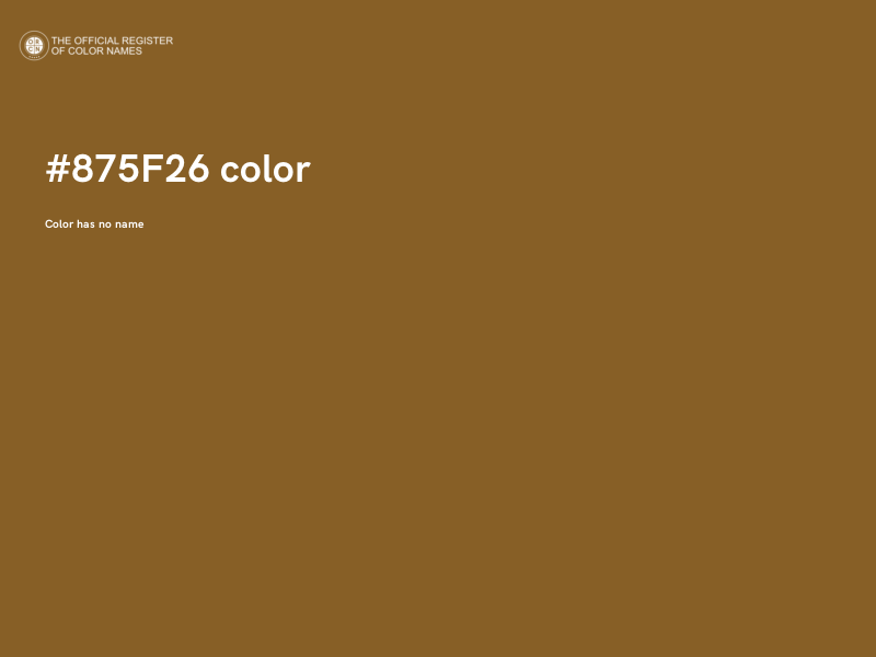 #875F26 color image