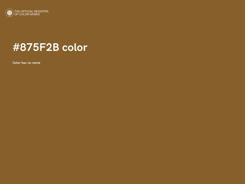 #875F2B color image