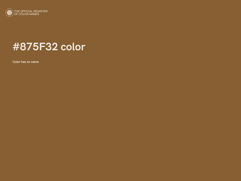 #875F32 color image