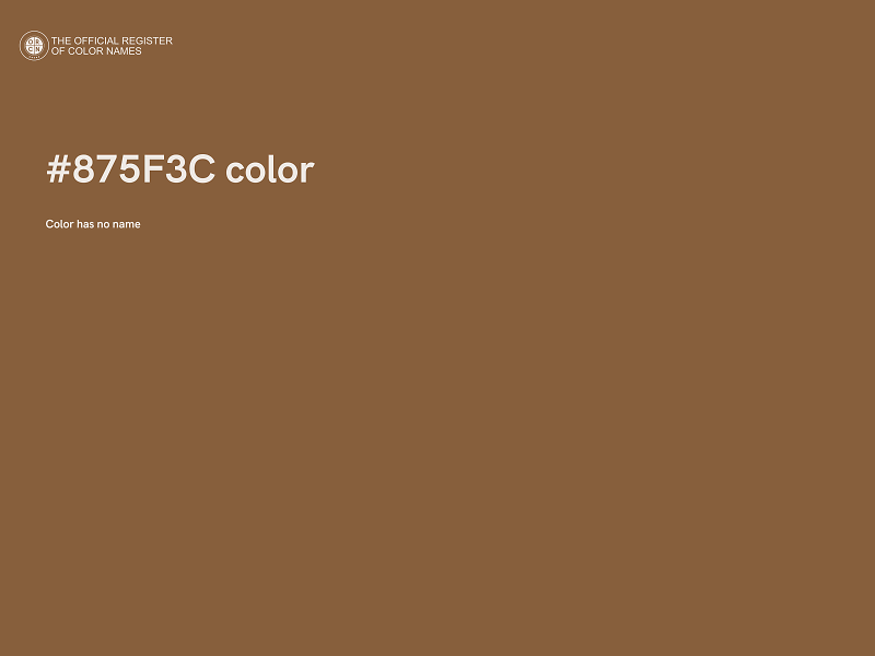 #875F3C color image
