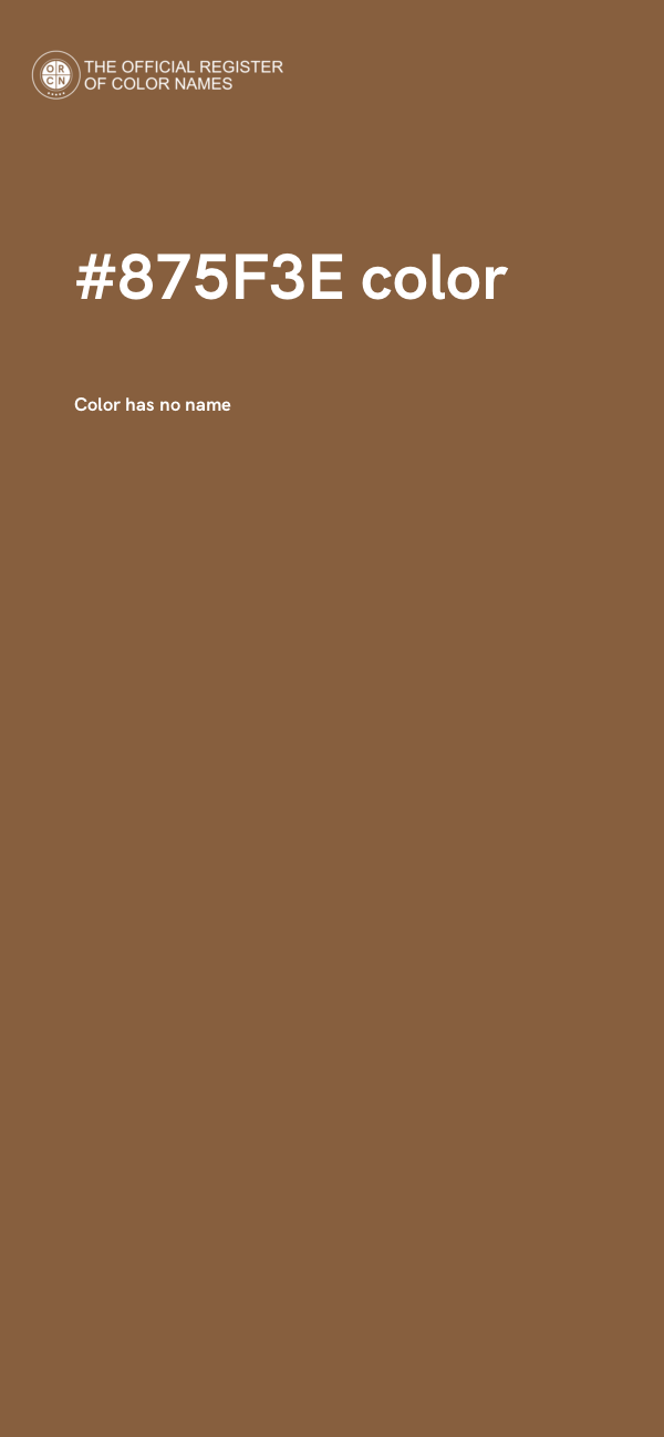 #875F3E color image