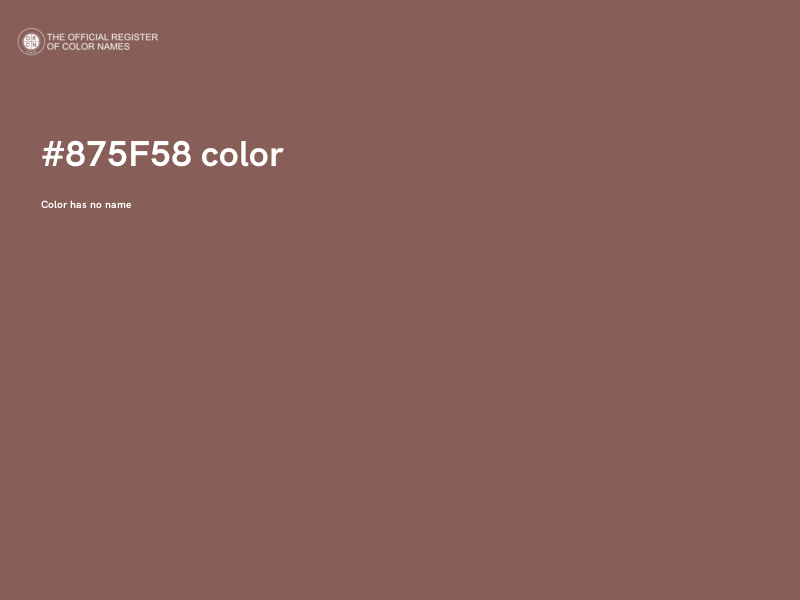 #875F58 color image