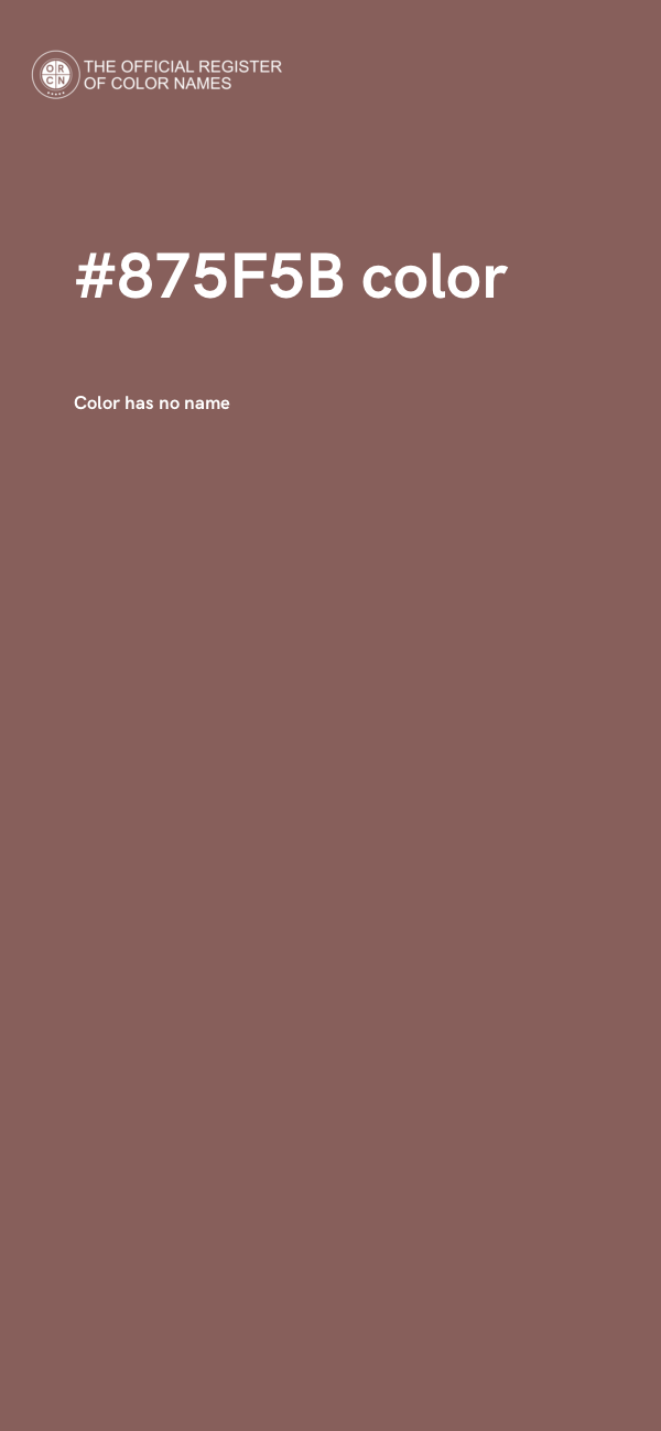 #875F5B color image