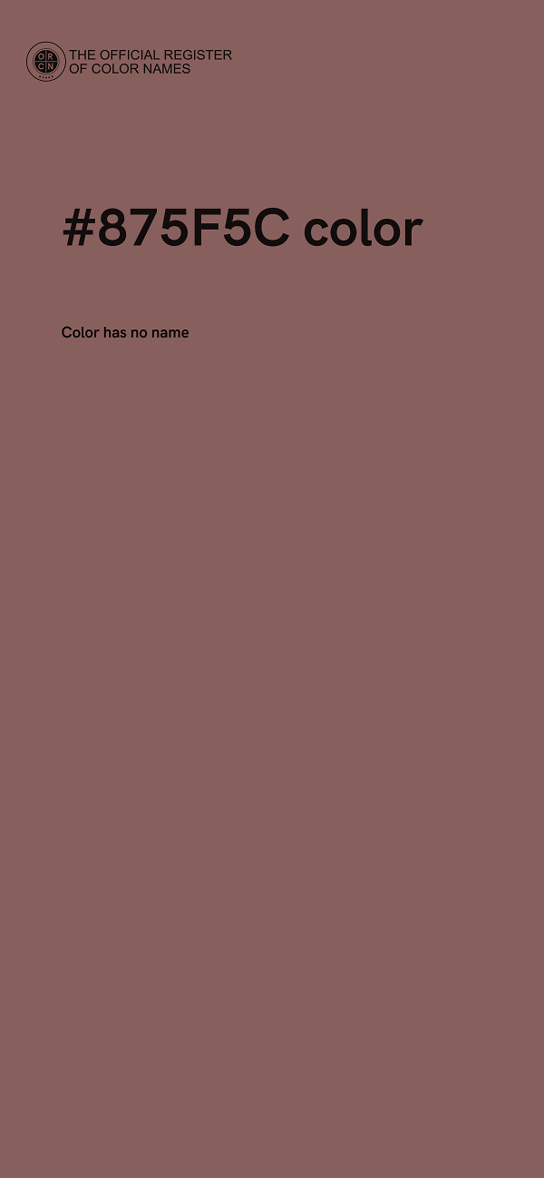 #875F5C color image