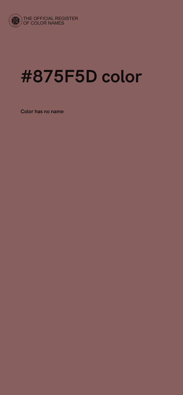 #875F5D color image