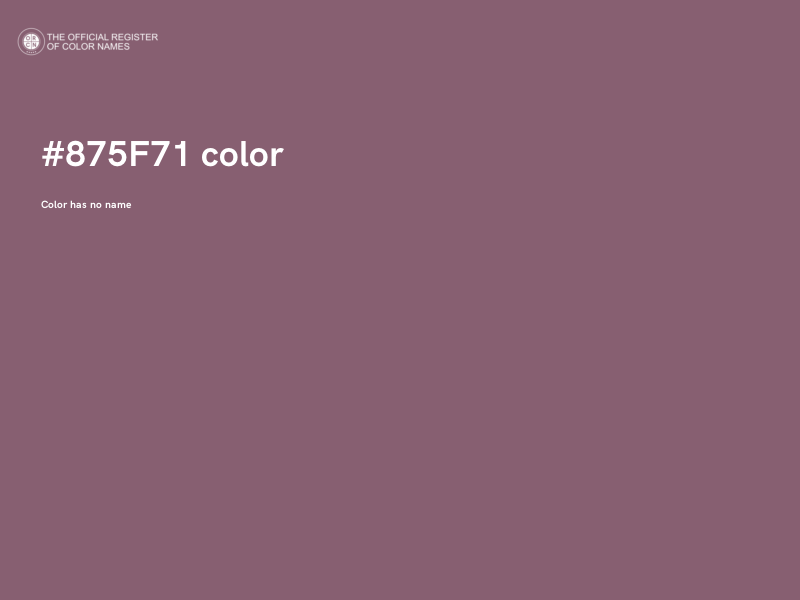 #875F71 color image