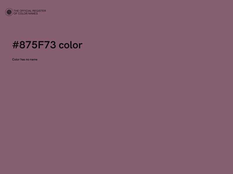 #875F73 color image