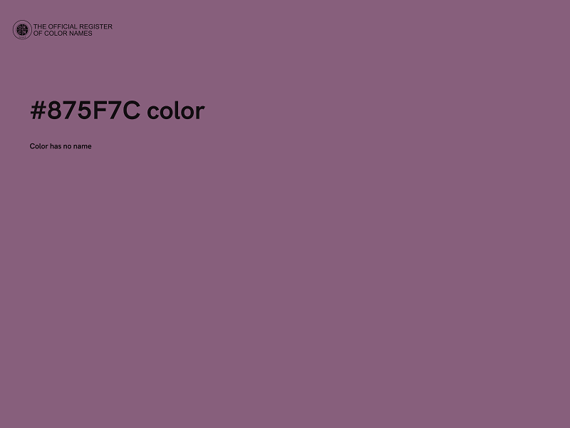 #875F7C color image
