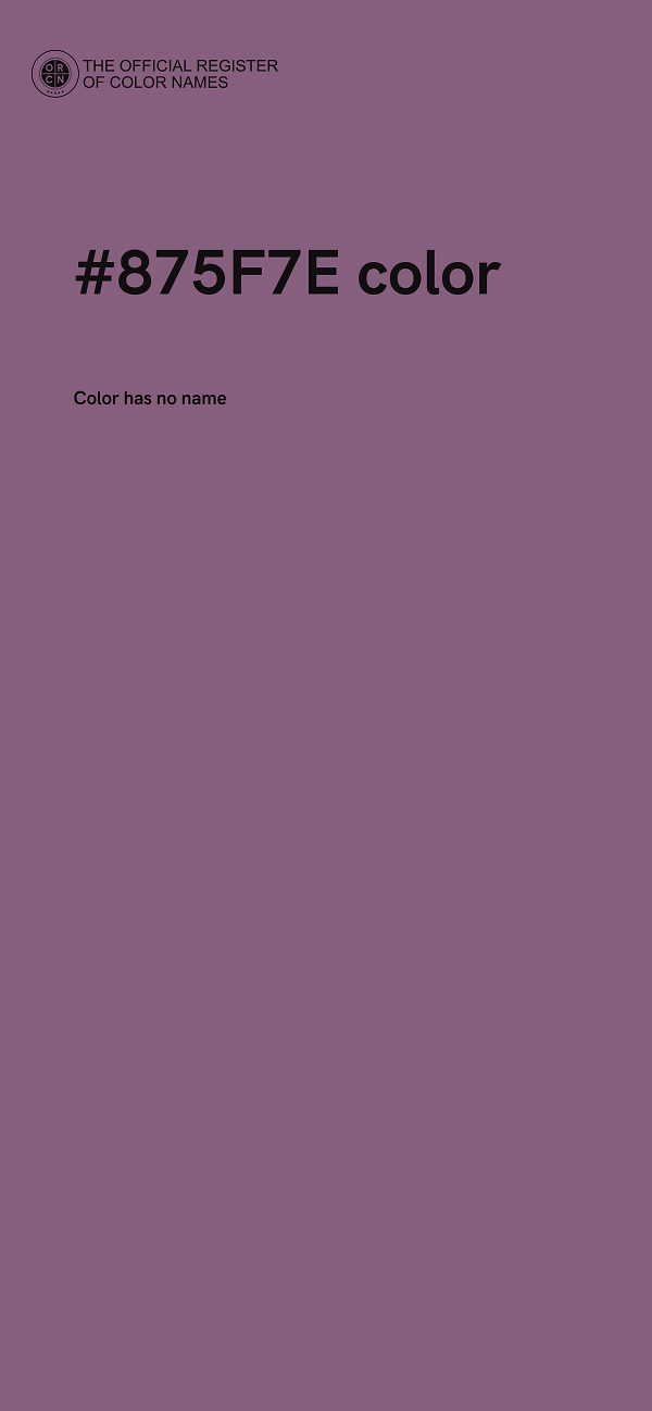 #875F7E color image
