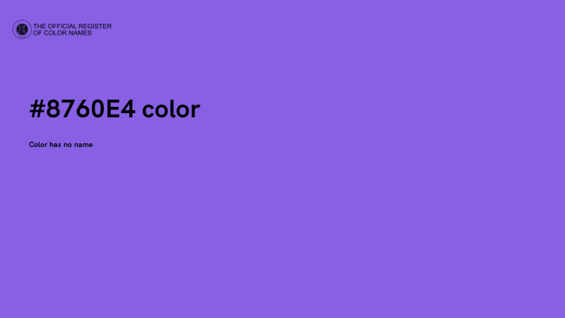 #8760E4 color image
