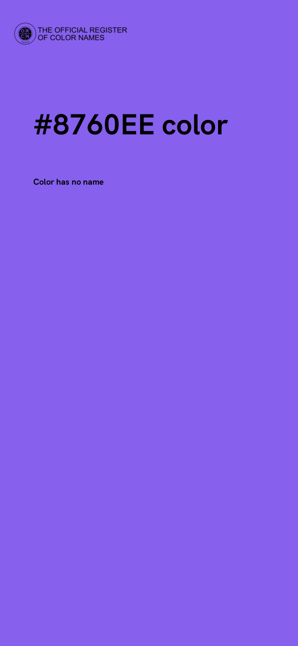 #8760EE color image