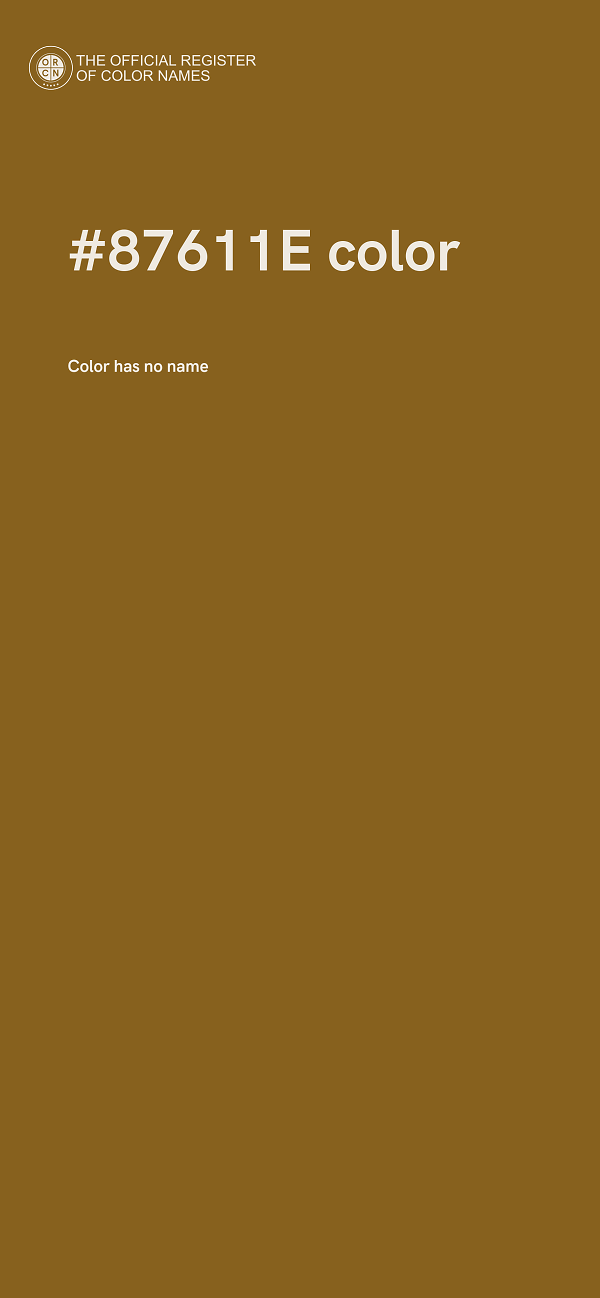 #87611E color image