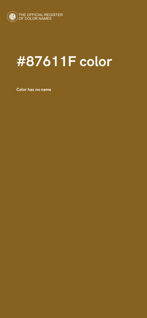#87611F color image