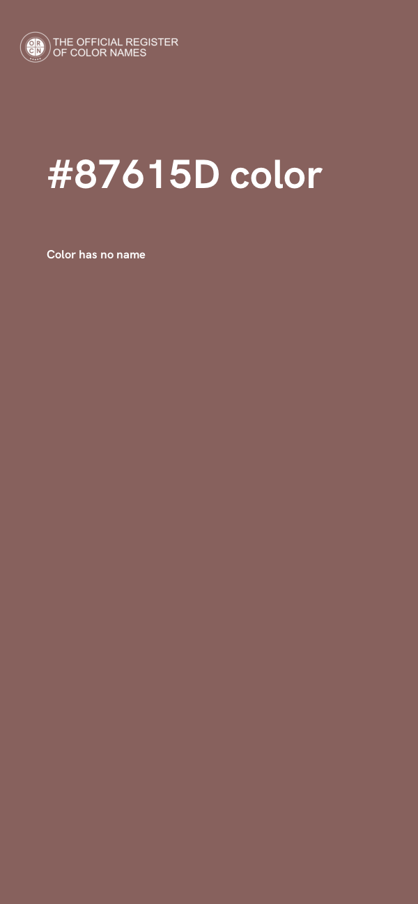 #87615D color image