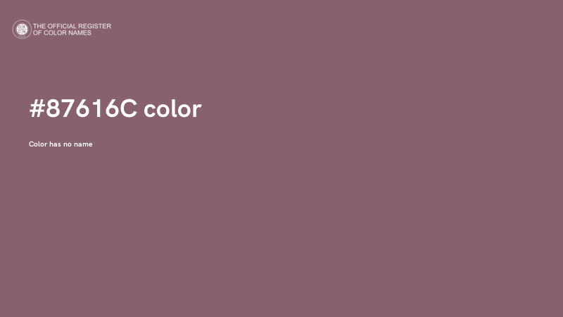 #87616C color image