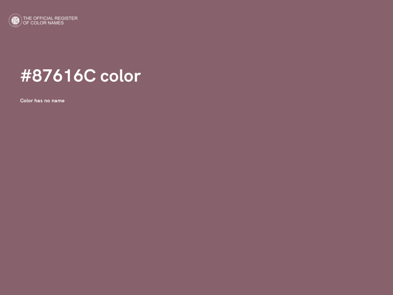 #87616C color image