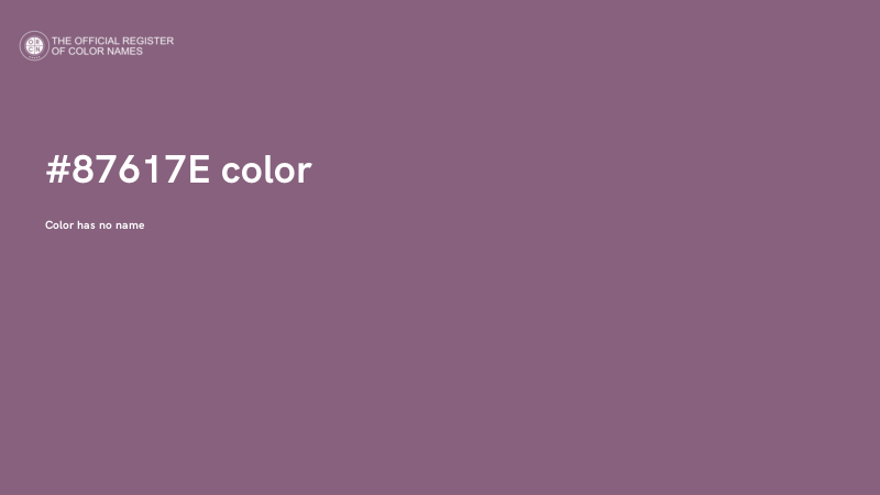 #87617E color image