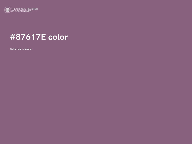 #87617E color image