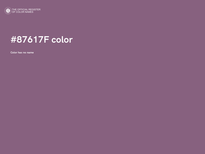 #87617F color image