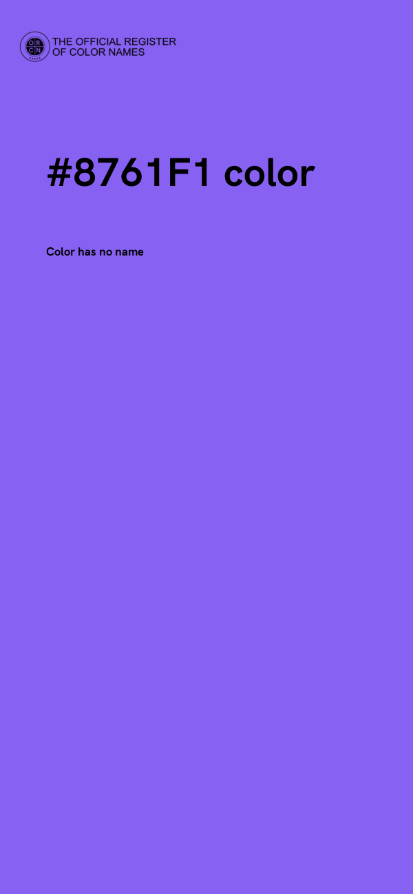 #8761F1 color image