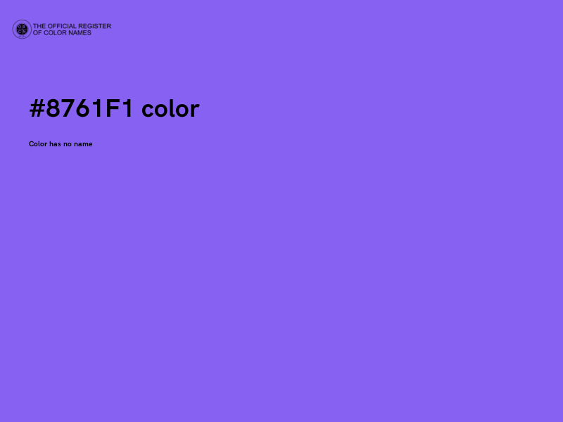 #8761F1 color image
