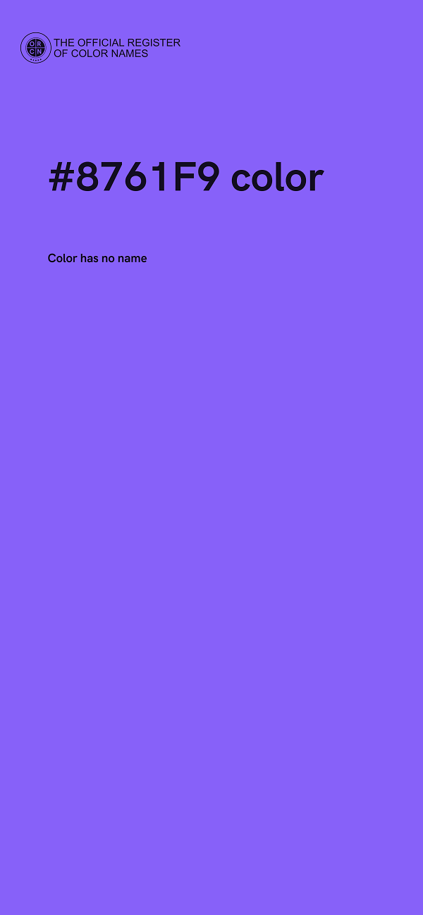 #8761F9 color image