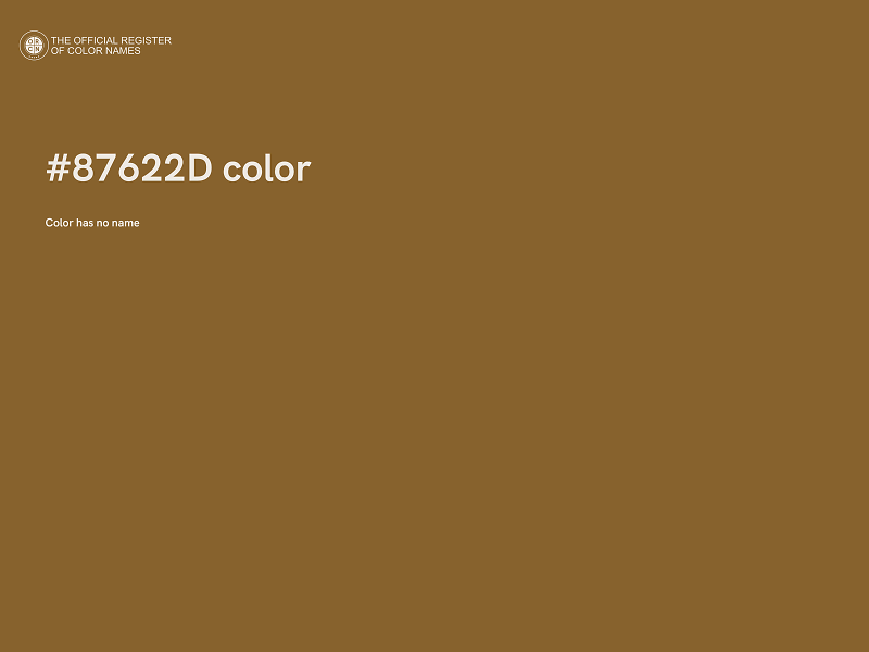 #87622D color image