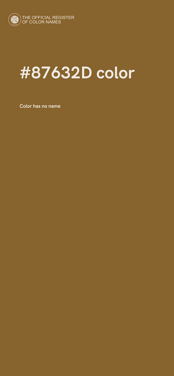 #87632D color image
